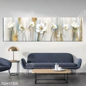 Tranh ghép tôn vẻ đẹp mảng tường trắng