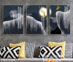Tranh decor phong cách nội thất tối giản
