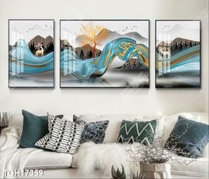 Tranh ghép theo bộ trang trí tường nhà độc đáo