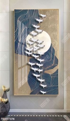 Tranh ghép tráng gương treo trang trí tường