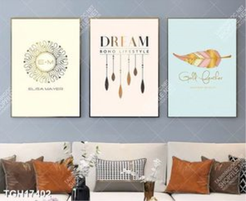 Tranh ghép theo bộ trang trí tường nhà độc đáo