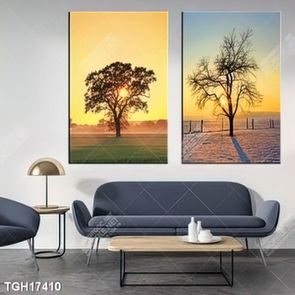 Tranh canvas decor phòng khách đẹp hiện đại