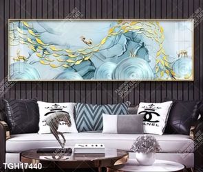 Tranh treo phòng khách đẹp ghép bộ