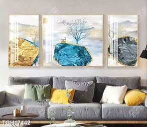 Tranh treo tường phòng khách đẹp, sang trọng và hiện đại