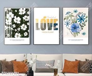 Tranh ghép theo bộ trang trí tường nhà độc đáo