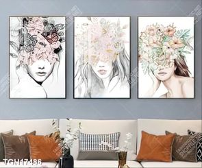 Tranh decor phong cách nội thất tối giản
