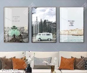 Tranh ghép tráng gương treo trang trí tường