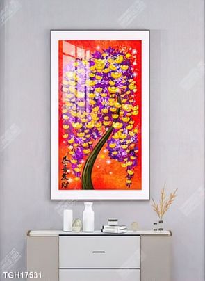 Tranh canvas decor phòng khách đẹp hiện đại