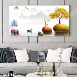 Tranh treo tường ghép bộ nhiều tấm đẹp hiện đại