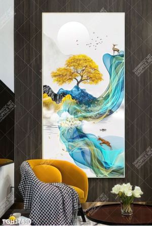 Tranh treo tường 3D đẹp cho phòng khách hiện đại