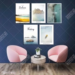 Tranh ghép theo bộ trang trí tường nhà độc đáo