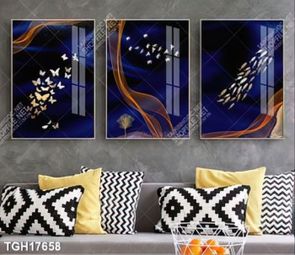Tranh decor phong cách nội thất tối giản