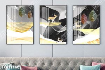 Tranh canvas decor phòng khách đẹp hiện đại