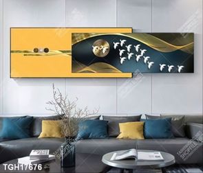 Tranh decor phong cách nội thất tối giản