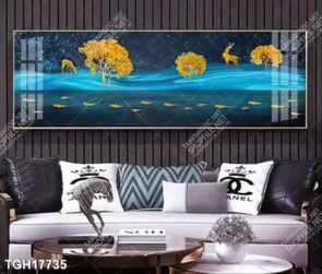 Tranh ghép tôn vẻ đẹp mảng tường trắng