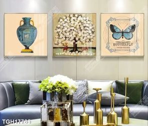 Tranh ghép 3d in vải canvas