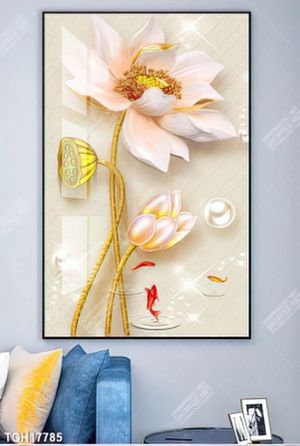Tranh canvas decor phòng khách đẹp hiện đại