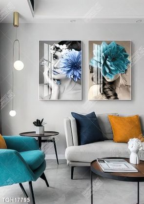 Tranh ghép theo bộ trang trí tường nhà độc đáo