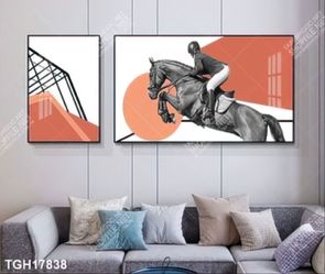 Tranh ghép tôn vẻ đẹp mảng tường trắng