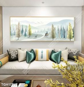 Tranh decor phong cách nội thất tối giản
