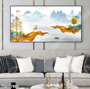 Tranh ghép theo bộ trang trí tường nhà độc đáo