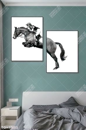 Tranh decor phong cách nội thất tối giản