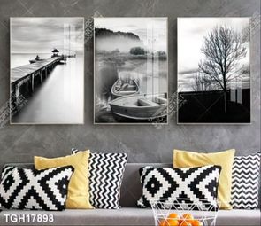Tranh ghép theo bộ trang trí tường nhà độc đáo