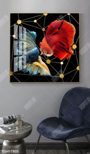 Tranh decor phong cách nội thất tối giản