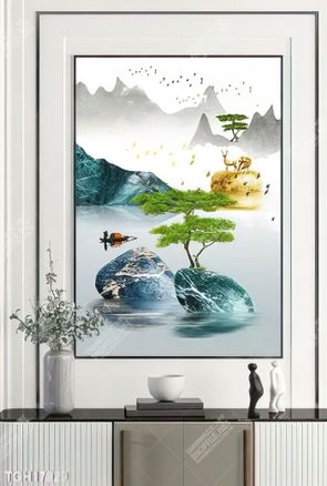 Tranh ghép 3d in vải canvas