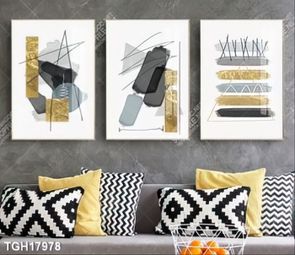 Tranh ghép tôn vẻ đẹp mảng tường trắng