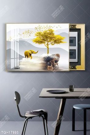 Tranh ghép 3d in vải canvas