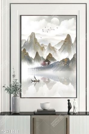Tranh ghép tôn vẻ đẹp mảng tường trắng