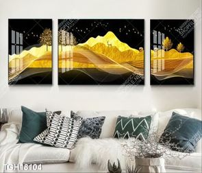 Tranh ghép tôn vẻ đẹp mảng tường trắng