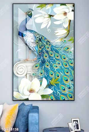 Tranh treo phòng khách đẹp ghép bộ