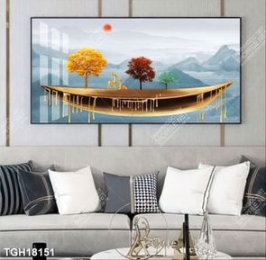 Tranh treo tường 3D đẹp cho phòng khách hiện đại