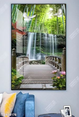Tranh ghép 3d in vải canvas