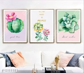 Tranh ghép tôn vẻ đẹp mảng tường trắng