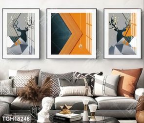 Tranh canvas decor phòng khách đẹp hiện đại