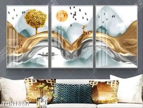 Tranh treo tường 3D đẹp cho phòng khách hiện đại