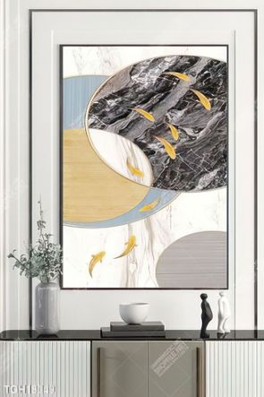 Tranh canvas decor phòng khách đẹp hiện đại