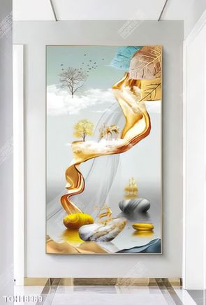 Tranh decor phong cách nội thất tối giản