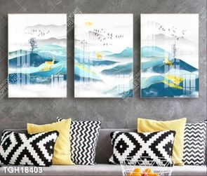 Tranh ghép tôn vẻ đẹp mảng tường trắng