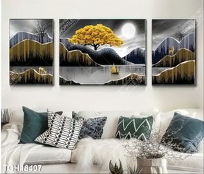 Tranh decor phong cách nội thất tối giản