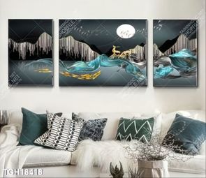 Tranh ghép 3d in vải canvas