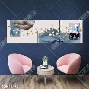 Tranh ghép 3d in vải canvas