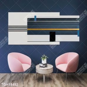 Tranh ghép tôn vẻ đẹp mảng tường trắng