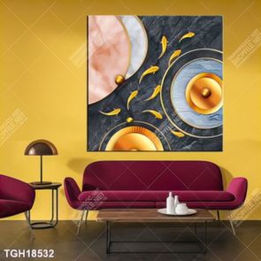 Tranh canvas decor phòng khách đẹp hiện đại