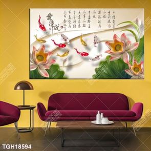Tranh decor phong cách nội thất tối giản