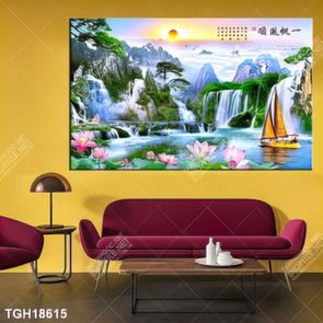 Tranh canvas decor phòng khách đẹp hiện đại