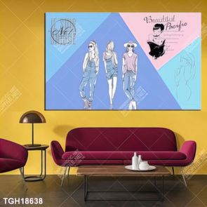 Tranh ghép 3d in vải canvas
